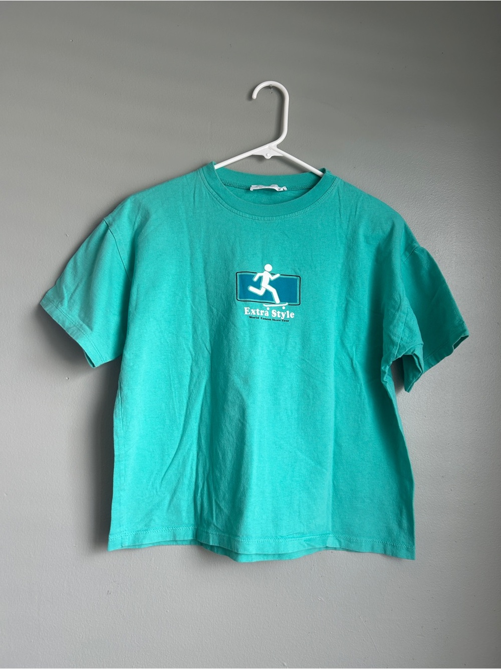Zara Teal Kids Graphic T-Shirt